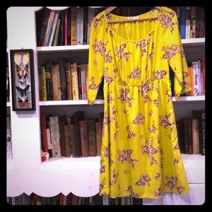 Yellow Floral Dress
